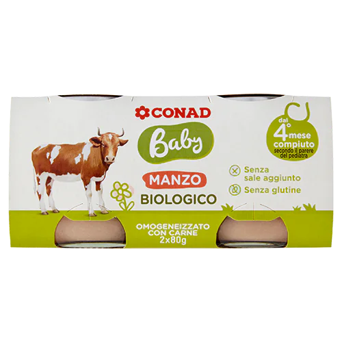 Manzo Biologico Omogeneizzato con carne