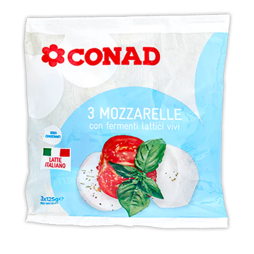 Mozzarelle Conad  con fermenti lattici vivi