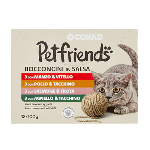 Petfriends Bocconcini in Salsa 12 x 100 g