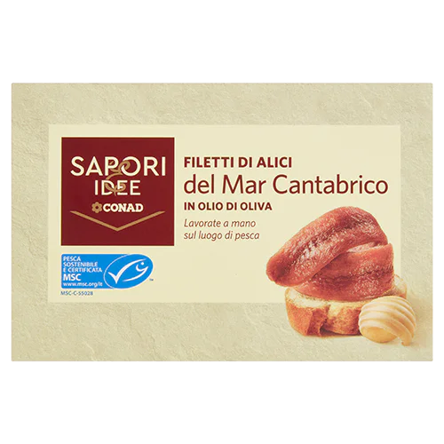 Filetti di acciughe del Mar Cantabrico Sapori & Idee Conad