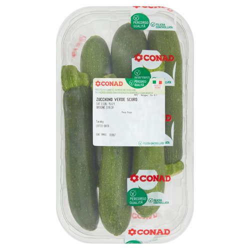 CONAD Percorso Qualità Zucchino Verde Scuro Italia Cal 15/21 0,600 kg-image