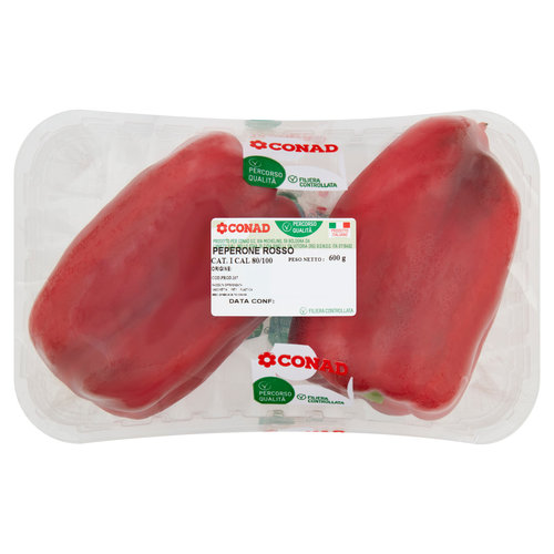 CONAD Percorso Qualità Peperone Rosso Italia Cal. 80/100 600 g-image