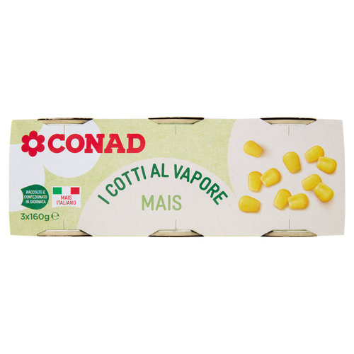 CONAD i Cotti al Vapore Mais 3 x 160 g-image