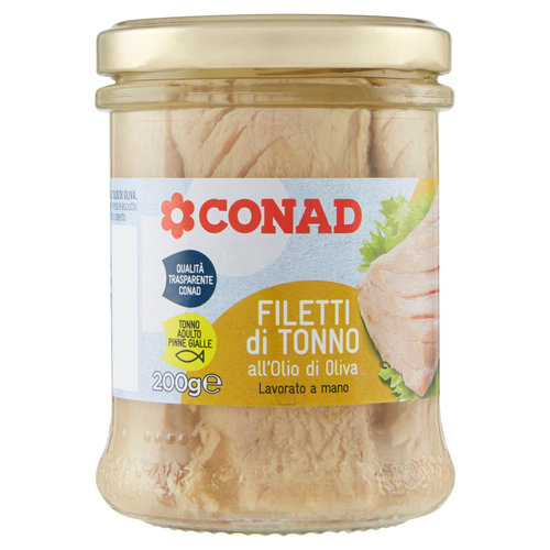 CONAD Filetti di Tonno all'Olio di Oliva 200 g-image