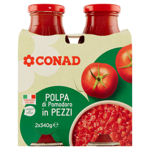 CONAD Polpa di Pomodoro in Pezzi 2 x 340 g-image