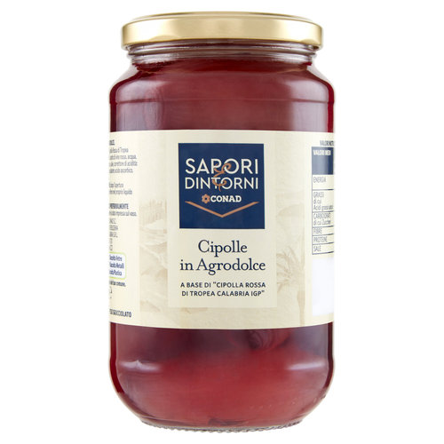 SAPORI & DINTORNI CONAD Cipolle in Agrodolce a Base di "Cipolla Rossa di Tropea Calabria IGP" 530 g-image