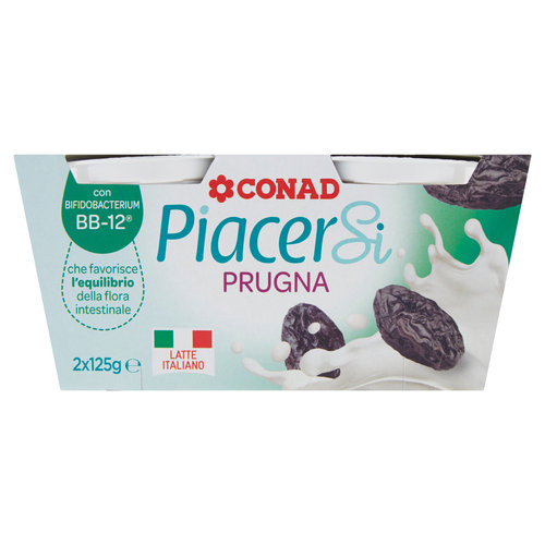PIACERSI CONAD Prugna con Bifidobacterium BB12 2 x 125 g-image