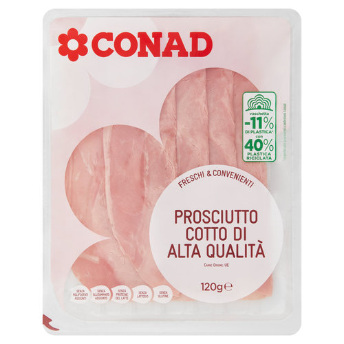 CONAD Freschi & Convenienti Prosciutto Cotto Alta Qualità 120 g-image
