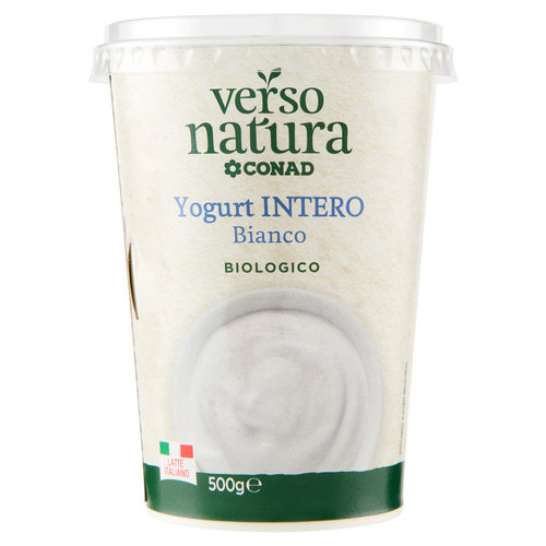 CONAD VERSO NATURA Yogurt Intero Bianco Biologico 500 g-image