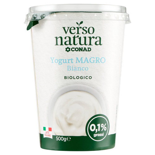 CONAD VERSO NATURA Yogurt Magro Bianco Biologico 500 g-image