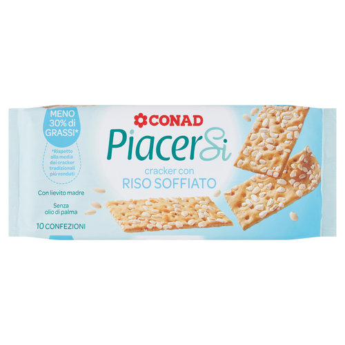 PIACERSI CONAD Cracker con Riso Soffiato 8 x 37,5 g-image