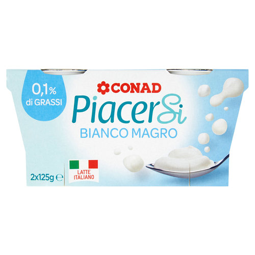 PIACERSI CONAD 0,1% di Grassi Bianco Magro 2 x 125 g-image