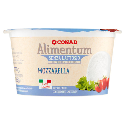 CONAD Alimentum Senza Lattosio Mozzarella 125 g-image