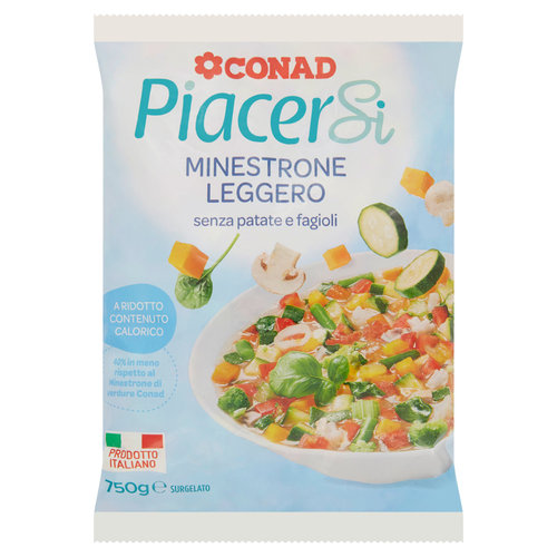 PIACERSI CONAD Minestrone Leggero Senza Patate e Fagioli Surgelato 750 g-image