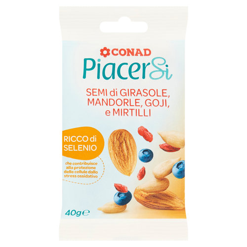 PIACERSI CONAD Semi di Girasole, Goji, Mandorle e Mirtilli 40 g-image