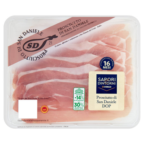 SAPORI & DINTORNI CONAD Prosciutto di San Daniele DOP Stagionatura Minima 16 Mesi 100 g-image