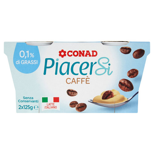 PIACERSI CONAD 0,1% di Grassi Caffè 2 x 125 g-image