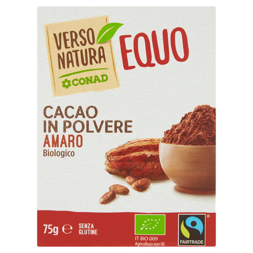 CONAD VERSO NATURA Cacao in polvere amaro Biologico 75 g-image