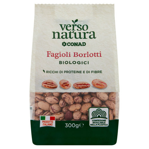 CONAD VERSO NATURA Fagioli Borlotti Biologici 300 g-image