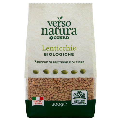 CONAD VERSO NATURA Lenticchie Biologiche 300 g-image