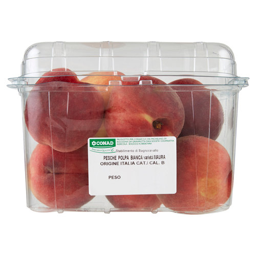 CONAD Percorso Qualità Pesche Polpa Bianca Rosa del West Italia cal. B 1000 g-image