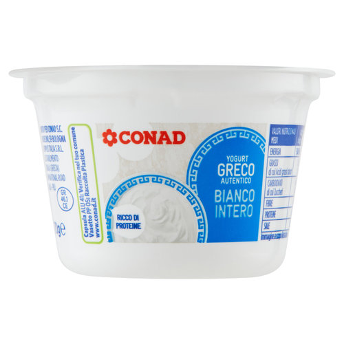 CONAD Yogurt Greco Autentico Bianco Intero 170 g-image