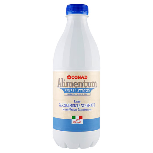 CONAD Alimentum Senza Lattosio Latte Parzialmente Scremato Microfiltrato Pastorizzato 1 l-image