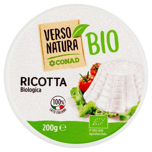 CONAD VERSO NATURA Bio Ricotta Biologica 200 g-image