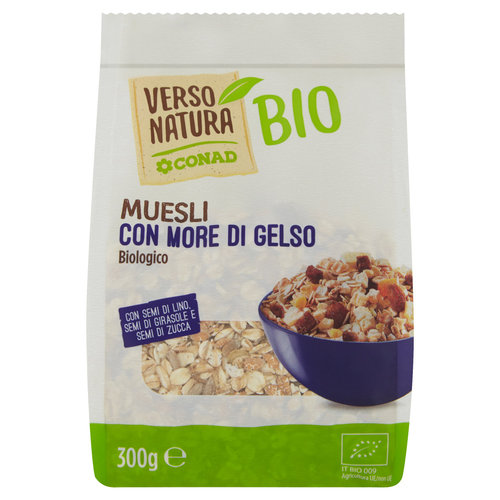 CONAD VERSO NATURA Bio Muesli con More di Gelso Biologico 300 g-image
