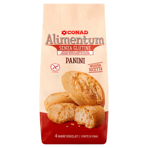 CONAD Alimentum Senza Glutine Panini 4 Panini Surgelati 4 x 80 g-image