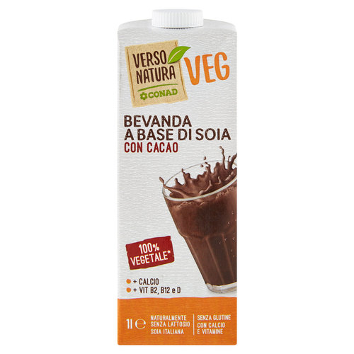 CONAD VERSO NATURA Bevanda a Base di Soia con Cacao 1 l-image