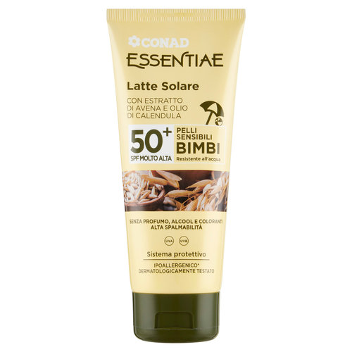 CONAD Essentiae Latte Solare 50+ SPF Molto Alta Pelli Delicate Bimbi 200 ml-image