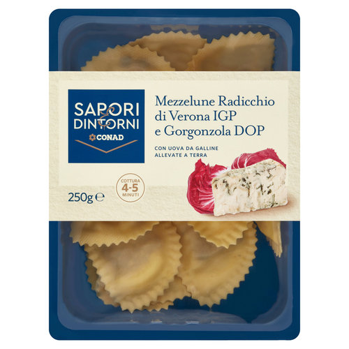 SAPORI & DINTORNI CONAD Mezzelune Radicchio di Verona IGP e Gorgonzola DOP 250 g-image