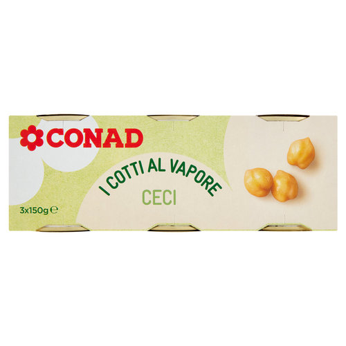 CONAD i Cotti al Vapore Ceci 3 x 150 g-image
