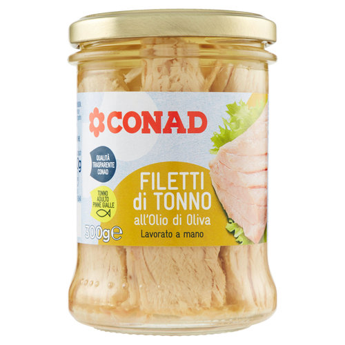 CONAD Filetti di Tonno all'Olio di Oliva 300 g-image