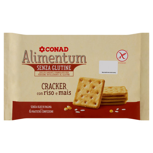 CONAD Alimentum Senza Glutine Cracker con riso e mais 6 x 40 g-image