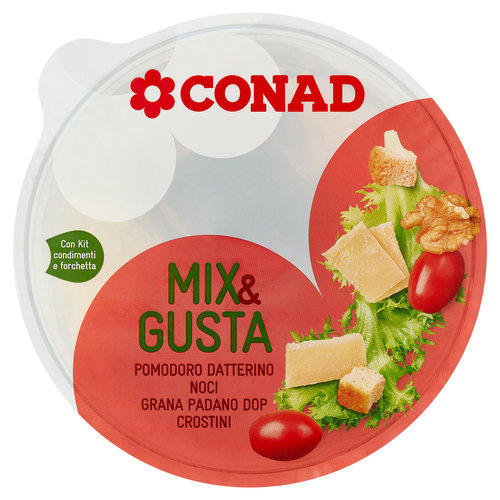CONAD Mix & Gusta Pomodoro Datterino Noci Grana Padano DOP Crostini 145 g-image