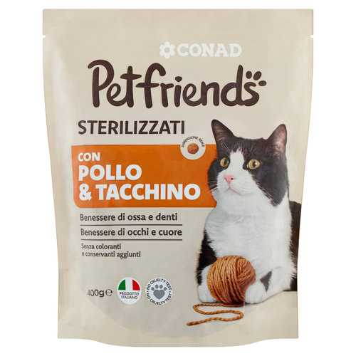 CONAD Petfriends Sterilizzati con Pollo & Tacchino 400 g-image