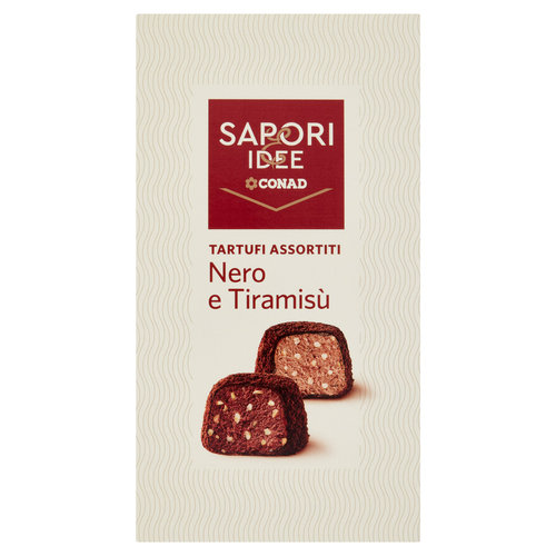 SAPORI & IDEE CONAD Tartufi Assortiti Nero e Tiramisù 150 g-image
