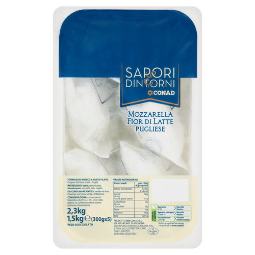 SAPORI & DINTORNI CONAD Mozzarella Fior di Latte Pugliese 5 x 300 g-image