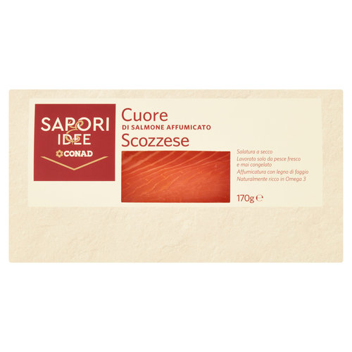 SAPORI & IDEE CONAD Cuore di Salmone Affumicato Scozzese 170 g-image
