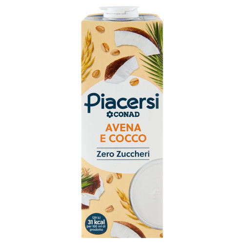 PIACERSI CONAD Avena e Cocco Zero Zuccheri 1 l-image