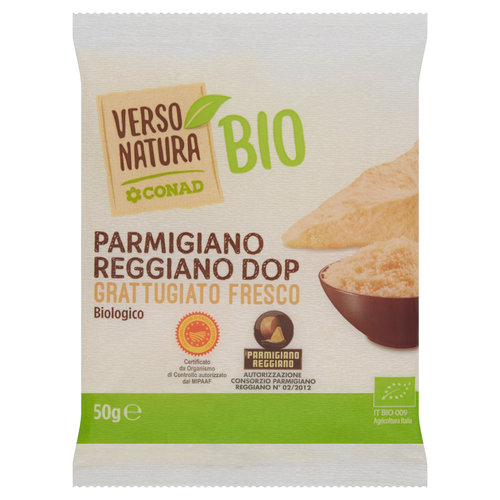CONAD VERSO NATURA Bio Parmigiano Reggiano Grattugiato Fresco Biologico 50 g-image