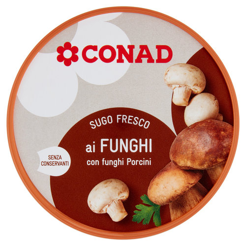 CONAD Sugo Fresco ai Funghi con funghi Porcini 200 g-image